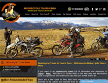 Tablet Screenshot of motorcycletoursperu.com
